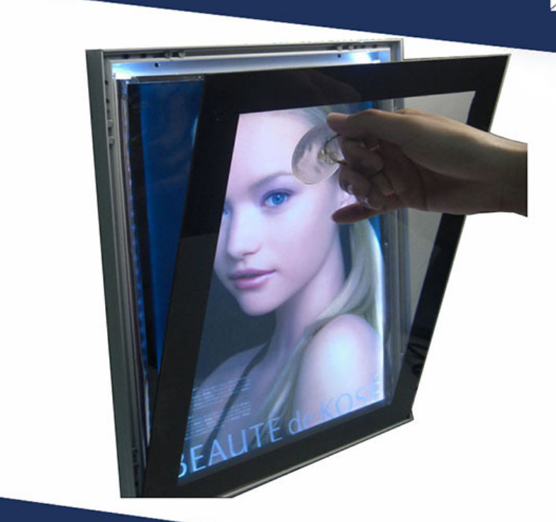 1.8cm/0.7inch magnetic led light box aluminum profile for hotel shopping mall elevator advertising acrylic sign board