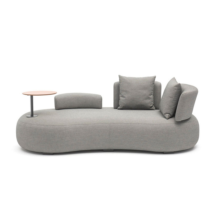 Cafe Leisure Unique Design Villa Luxury Outdoor Grey fabric Sofa  Frame Leisure Garden Furniture Set