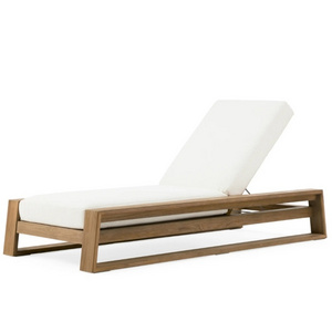 Outdoor wooden garden furniture sun lounger for  luxury sun lounger pool side hotel pool lounge chair