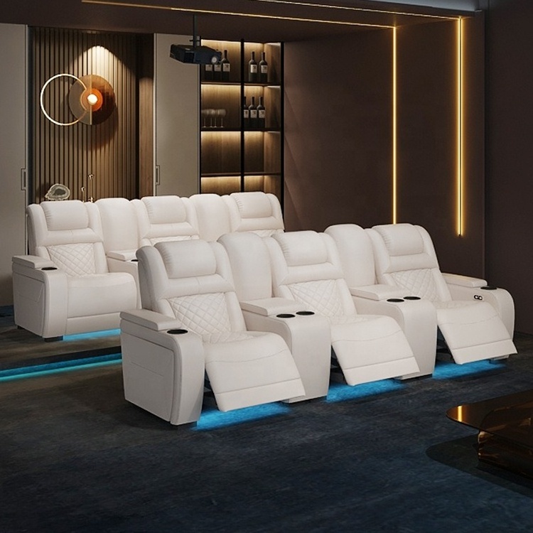 recliners living room sofa set modern movie theater luxury design home cinema sofa