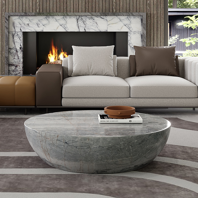 Living room Minimalist Marble ethiopian coffee table set Modern Funiture luxury coffee table