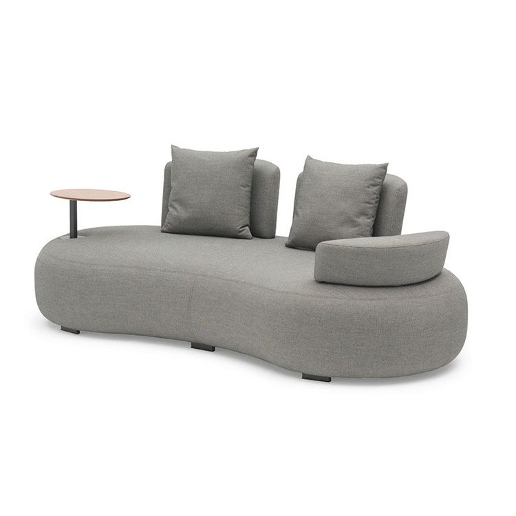 Cafe Leisure Unique Design Villa Luxury Outdoor Grey fabric Sofa  Frame Leisure Garden Furniture Set