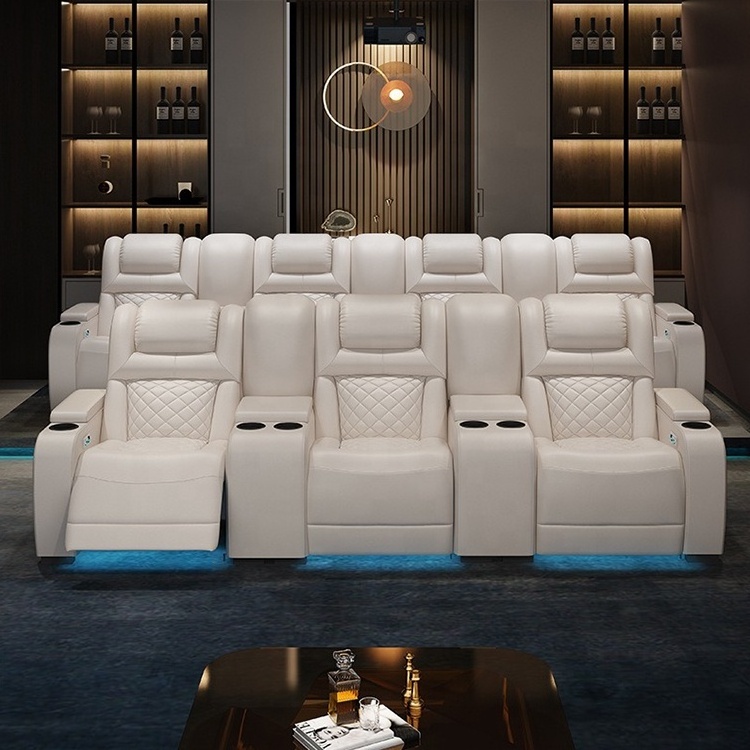 recliners living room sofa set modern movie theater luxury design home cinema sofa