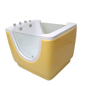 Freestanding Baby Hydrotherapy Short Bathtub Kids Spa Tubs