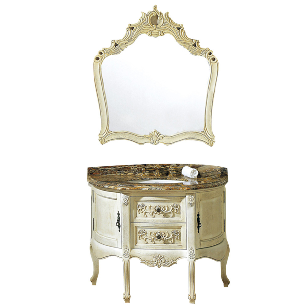 HS-G613 42 inch luxury antique cheap corner bathroom vanity