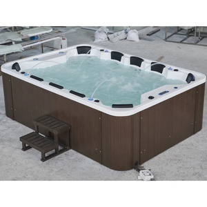 chinese 10 person sex family wood  whirlpool balboa massage outdoor hot tub bubble spas prices