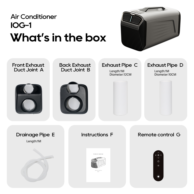 IOG-1 New Design Portable Air Conditioner ultra quite more environmentally friendly green products multi scene use Air Freshener