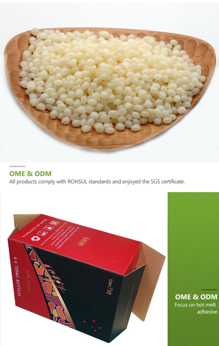 High Cost Performance EVA Granule Shape Packaging Hot Melt Adhesive Glue for Coated Cardboard Boxes