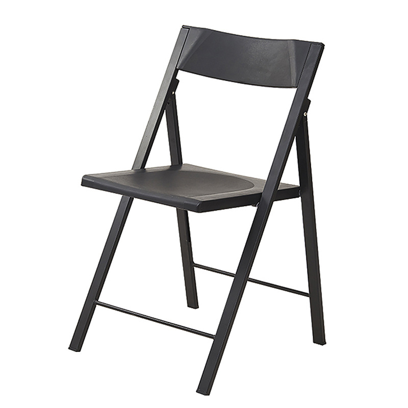 Folding Chair Black Metal Iron Modern Furniture Outdoor Dining Chair Garden Chair