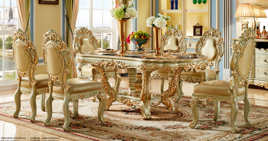 home furniture antique classic dinning set table sets with solid wood wooden oval dining table