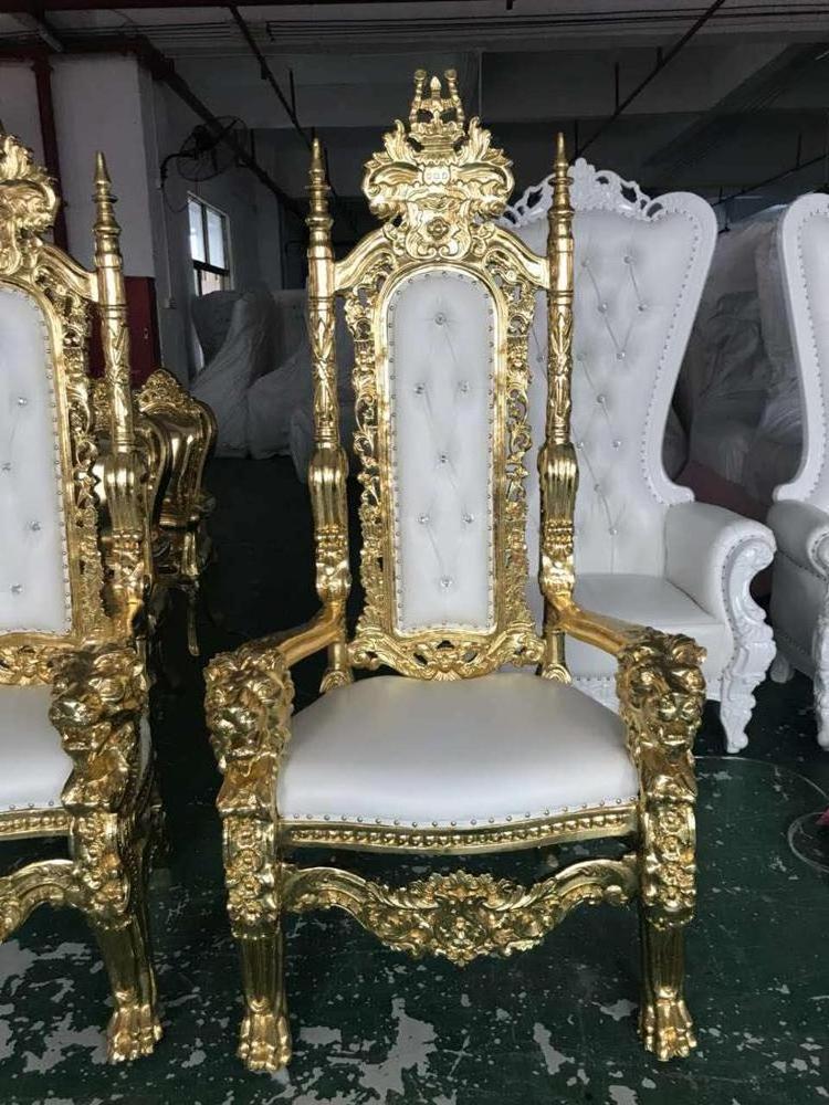 king & queen large wedding elegant throne chairs king in south Africa black throne chair