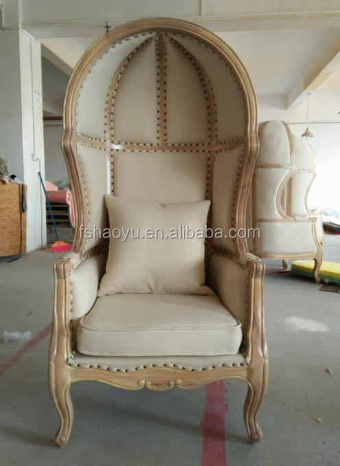 Royal King Cage Throne Chair Antique French High Back Canopy Chair ,wedding Love Seat Sofa Living Room Furniture Wooden 5 Set