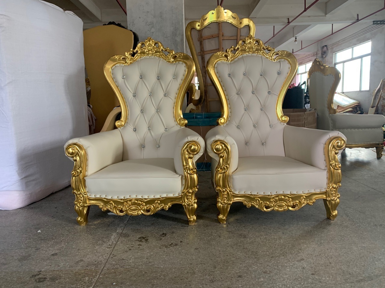 kids throne chairs party children, white and gold wedding event party hotel furniture small king throne chair for kids