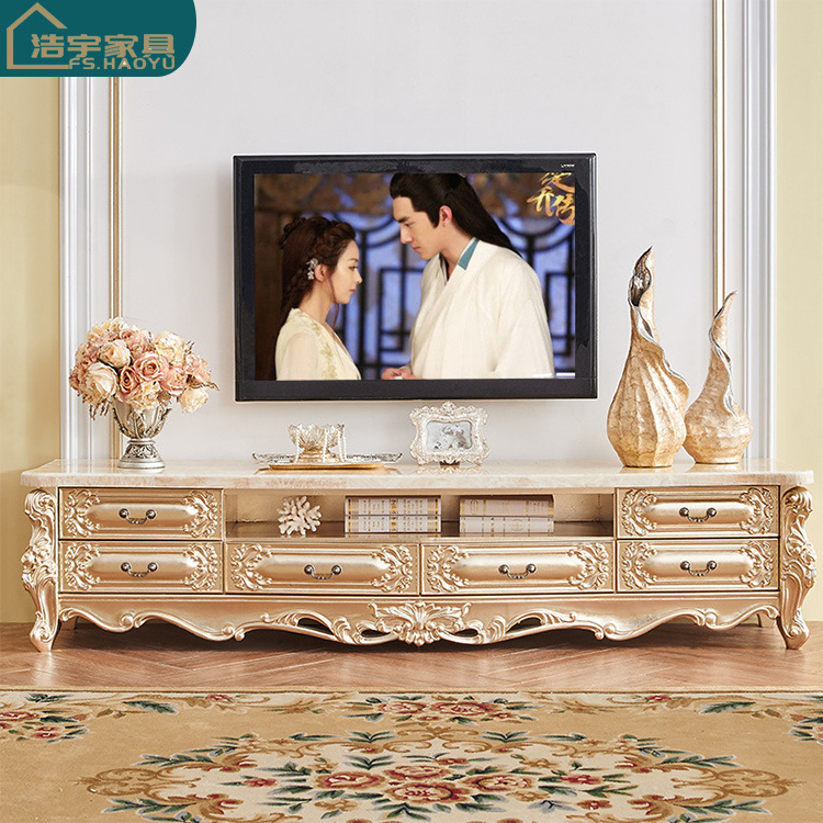 luxury classic living room cabinets solid wood european cabinet living room american tv cabinet