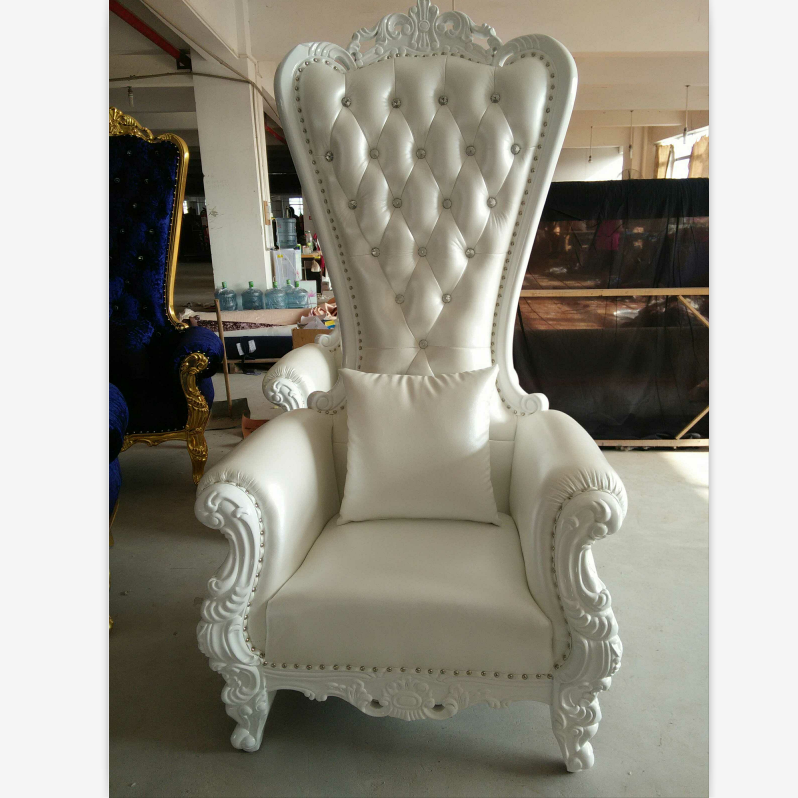 royal purple king throne chair hair salon chairs, white and silver royal throne chairs