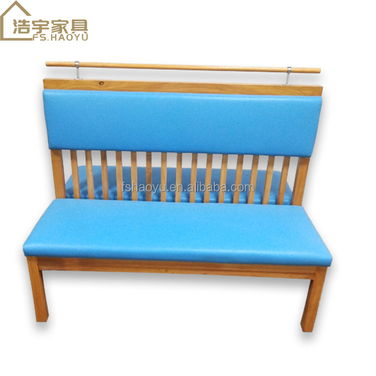 customized modern restaurant blue leather bar booth wooden dining club booth furniture sofa blue double side booth seating