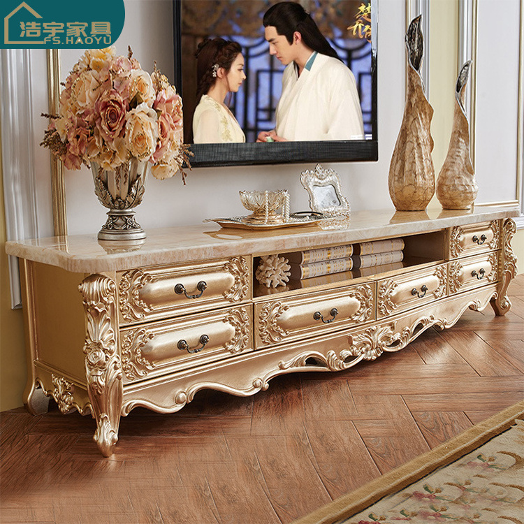 luxury classic living room cabinets solid wood european cabinet living room american tv cabinet