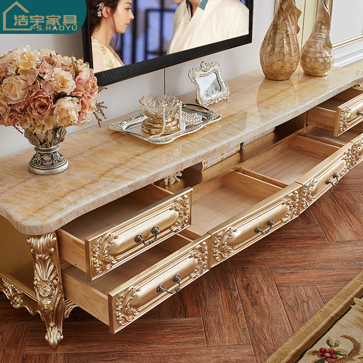 luxury classic living room cabinets solid wood european cabinet living room american tv cabinet