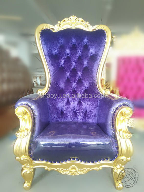 royal purple king throne chair hair salon chairs, white and silver royal throne chairs