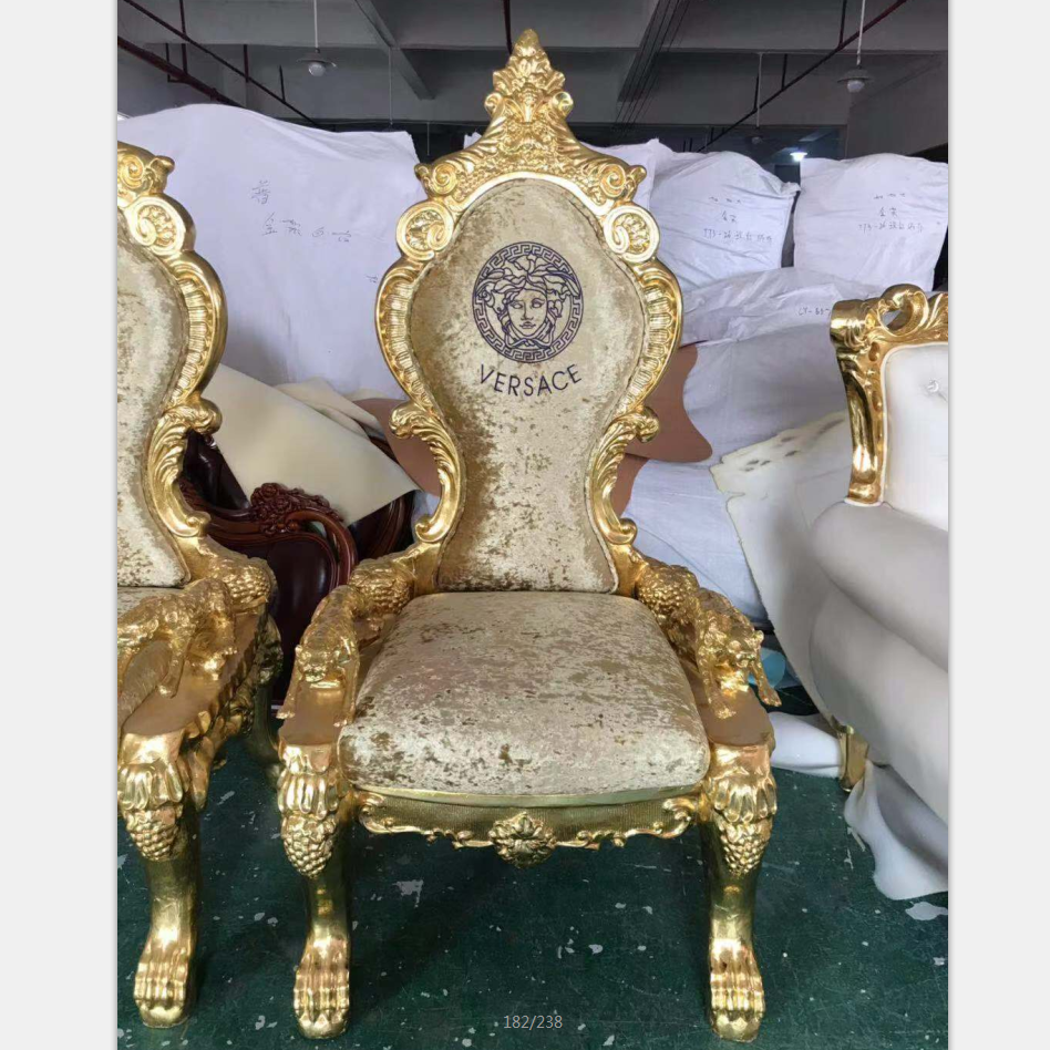 luxury throne pedicure chairs set wedding royal, gray lion king throne chairs