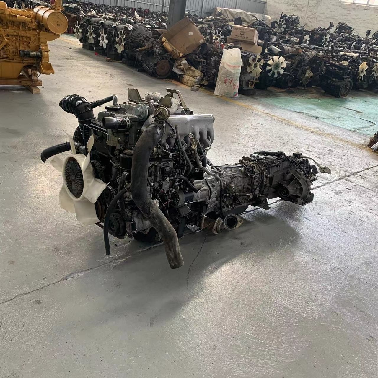 4M41T Euro 3 used diesel engine 4 cylinder with pump for Mitsubishi