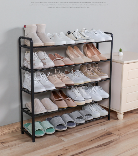 Baking Varnish Process Living Room Modern Slippers Casual Shoes Display Stand Women Shoes Men Storage Rack