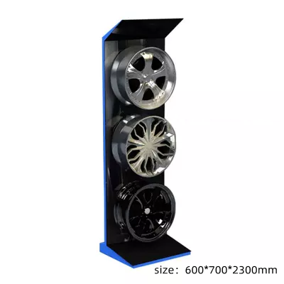 Exhibition Hall Single Double Sided Car Hub Rim Display Stand Auto Alloy Wheel Rims Sample Metal Display Rack