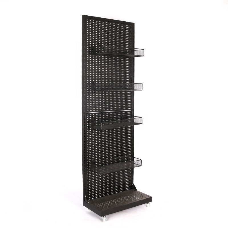 Shop Hardware Tool Fittings Kit Metal Pegboard Display Stand Shelf Cell Phone Case Accessories Movable Display Rack