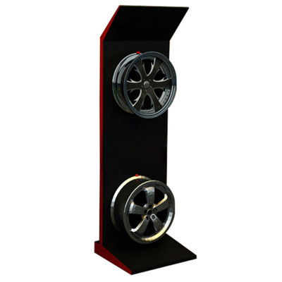 Exhibition Hall Single Double Sided Car Hub Rim Display Stand Auto Alloy Wheel Rims Sample Metal Display Rack