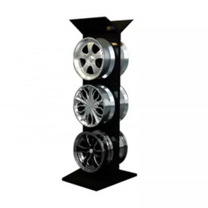 Exhibition Hall Single Double Sided Car Hub Rim Display Stand Auto Alloy Wheel Rims Sample Metal Display Rack