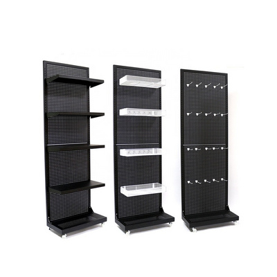 Shop Hardware Tool Fittings Kit Metal Pegboard Display Stand Shelf Cell Phone Case Accessories Movable Display Rack