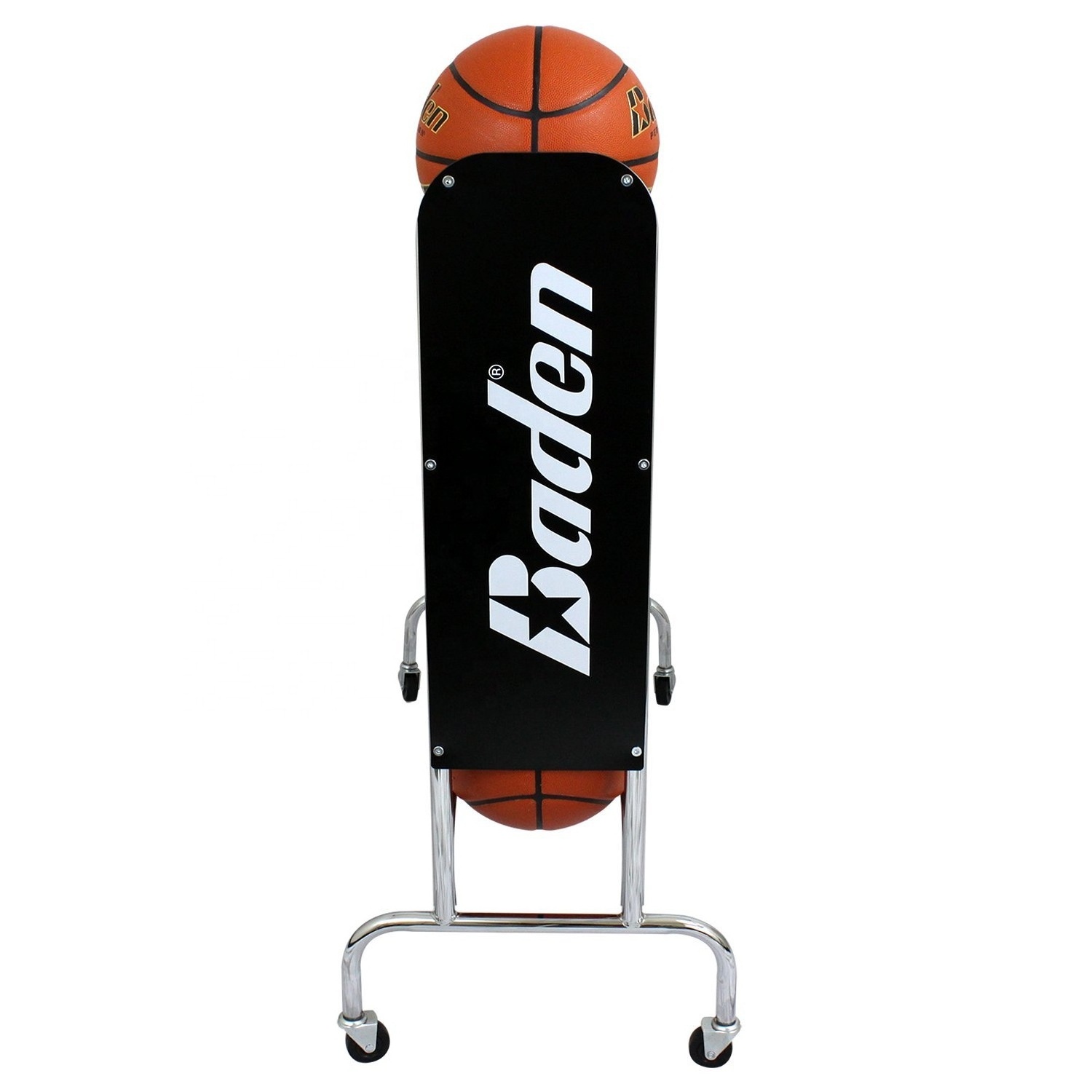 Gymnasium Steel 3 Layer Pulley Sports Ball Storage Rack 12 Basketball Soccer Balls Display Stand