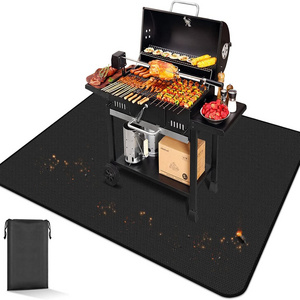 Outdoor Portable Grill Fire Pit Mat Fire Place Camping Outdoor Mats For Under The Grill