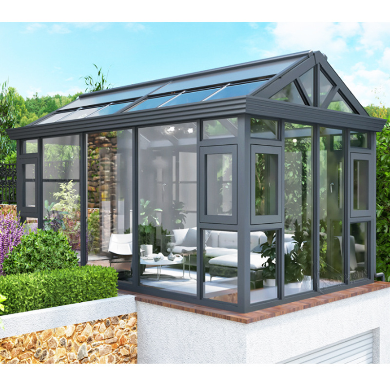 New zealand sunroom portable modular antique prefabricated glass house smallest sunroom