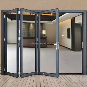 Aluminum cladding door exterior doors simple automatic remote swinging aluminum balcony doors