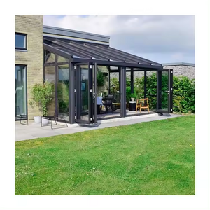 Aluminium frame commercial glass house portable modular prefabricated sunroom english glass house