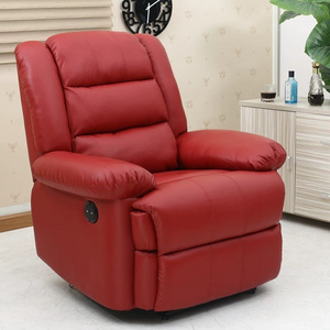 High quality Custom Color Massage  Home Theater Seating Recliner Sofa red living room sofa