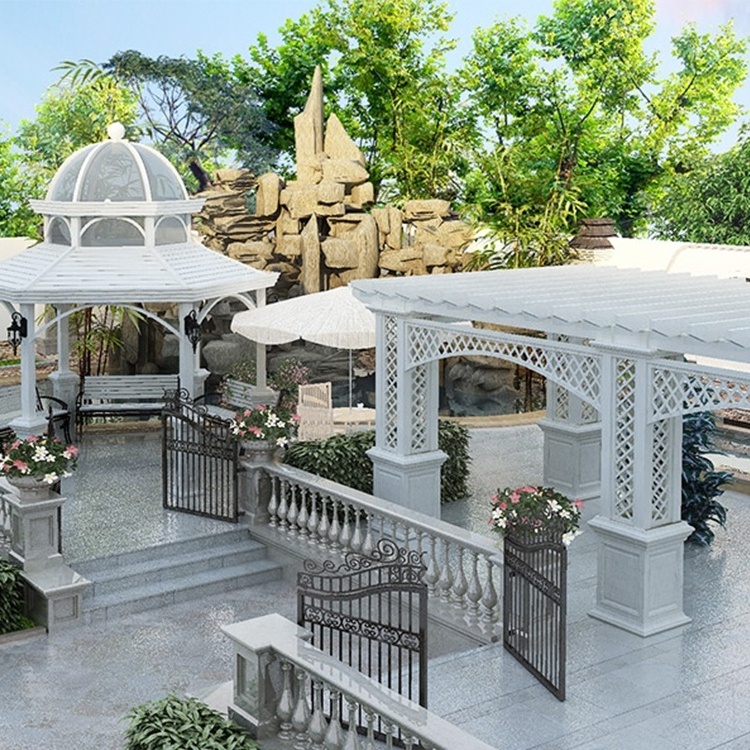 Waterproof outdoor Garden patio cover Aluminum Pergola gazebo Wedding Gazebo