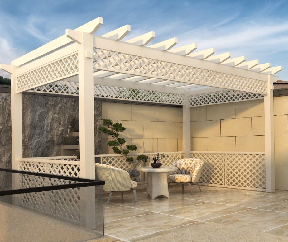 Sunroof Pergola Garden Patio Metal Gazebo Waterproof