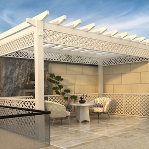 Sunroof Pergola Garden Patio Metal Gazebo Waterproof