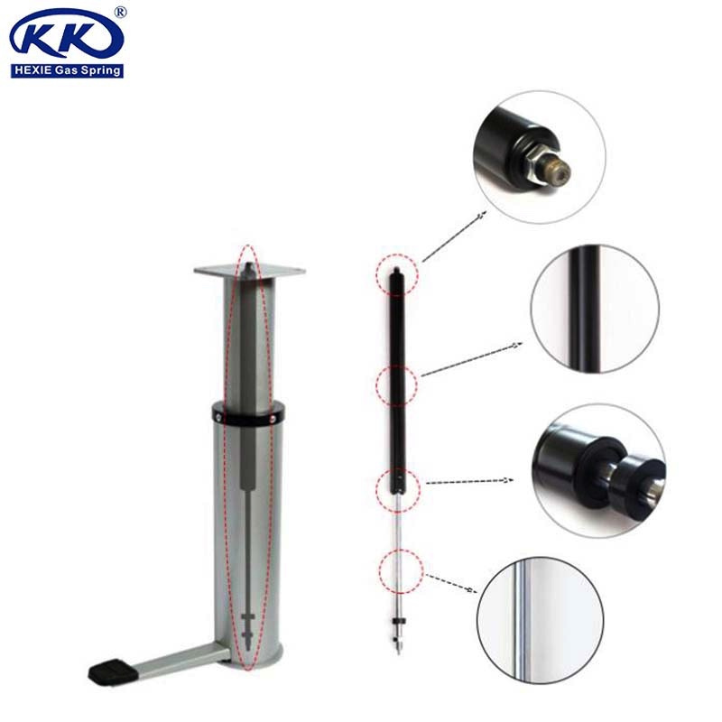 Customized Adjustable Round Sliver Table Base Telescopic Leg For Table