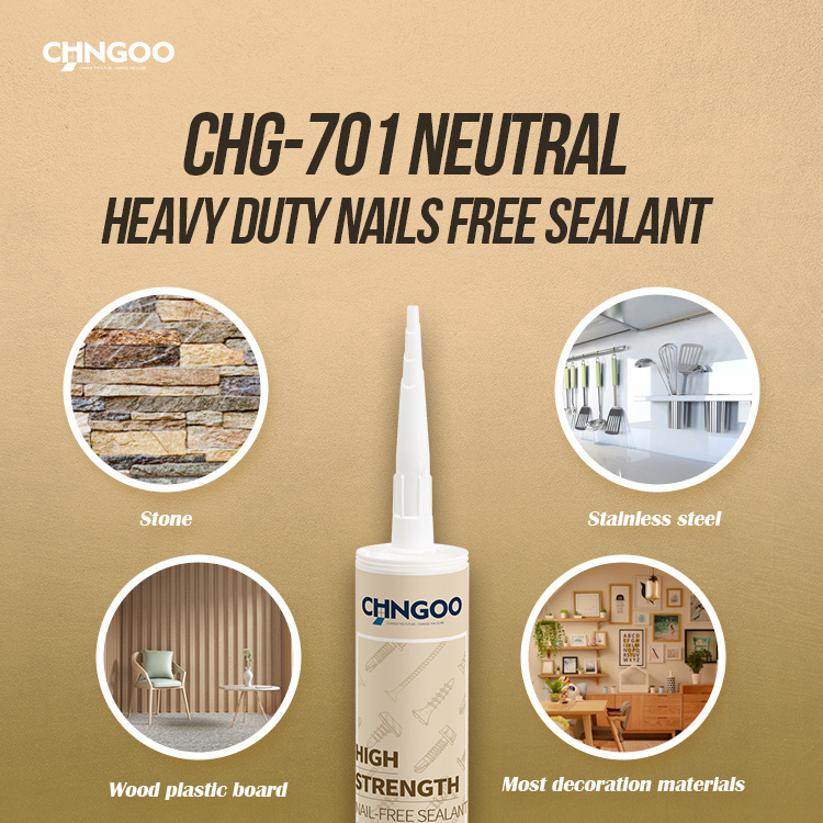 CHNGOO Strong Bearing Capacity Liquid Nail Free silicone sealant glue for construction