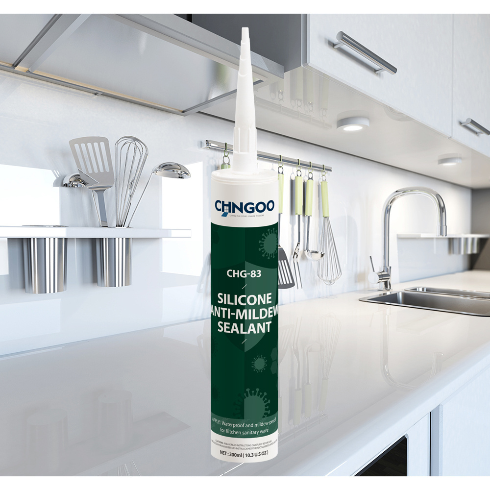 CHNGOO Premium Waterproof Exterior Caulk Clear Kitchen Sink Silicone Sealant