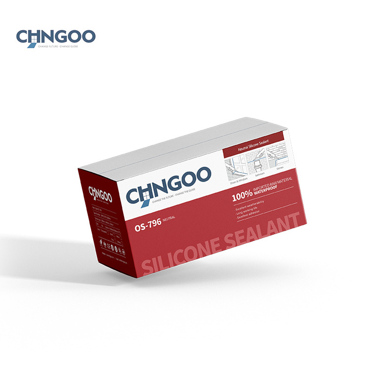 CHNGOO sealant consistency paste polymer100% silicone sealant for double glazing glass and plastic and metal