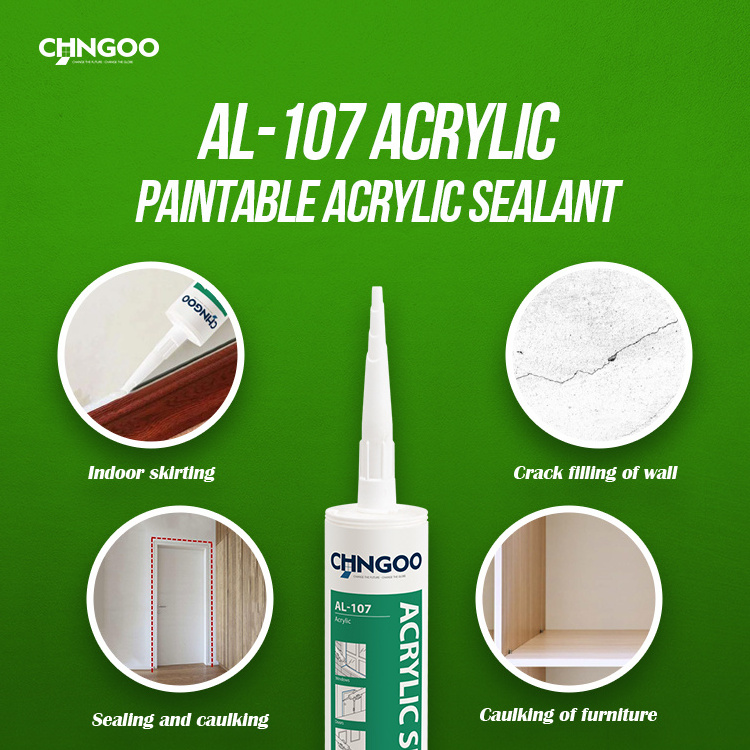 caulking of furniture sealing and caulking of door and window frames indoor skirting paintable Acrylic Sealant