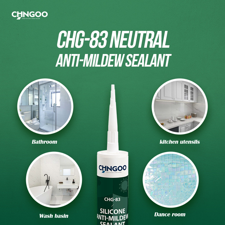 CHNGOO Premium Waterproof Exterior Caulk Clear Kitchen Sink Silicone Sealant