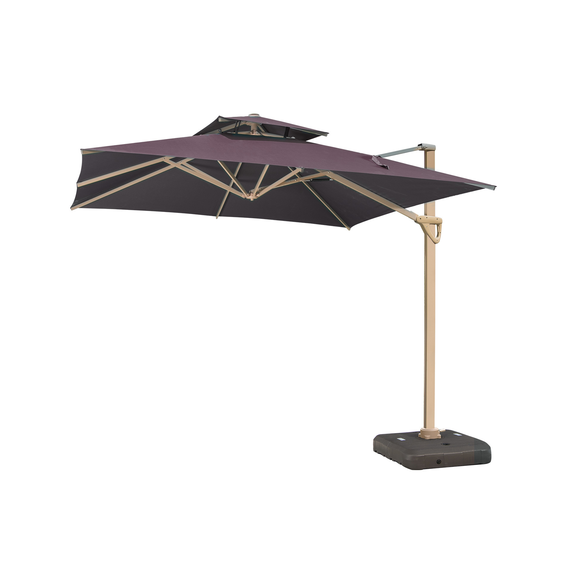 high quality rectangular patio umbrella outdoor waterproof garden umbrella cost-effective hydraulic umbrella