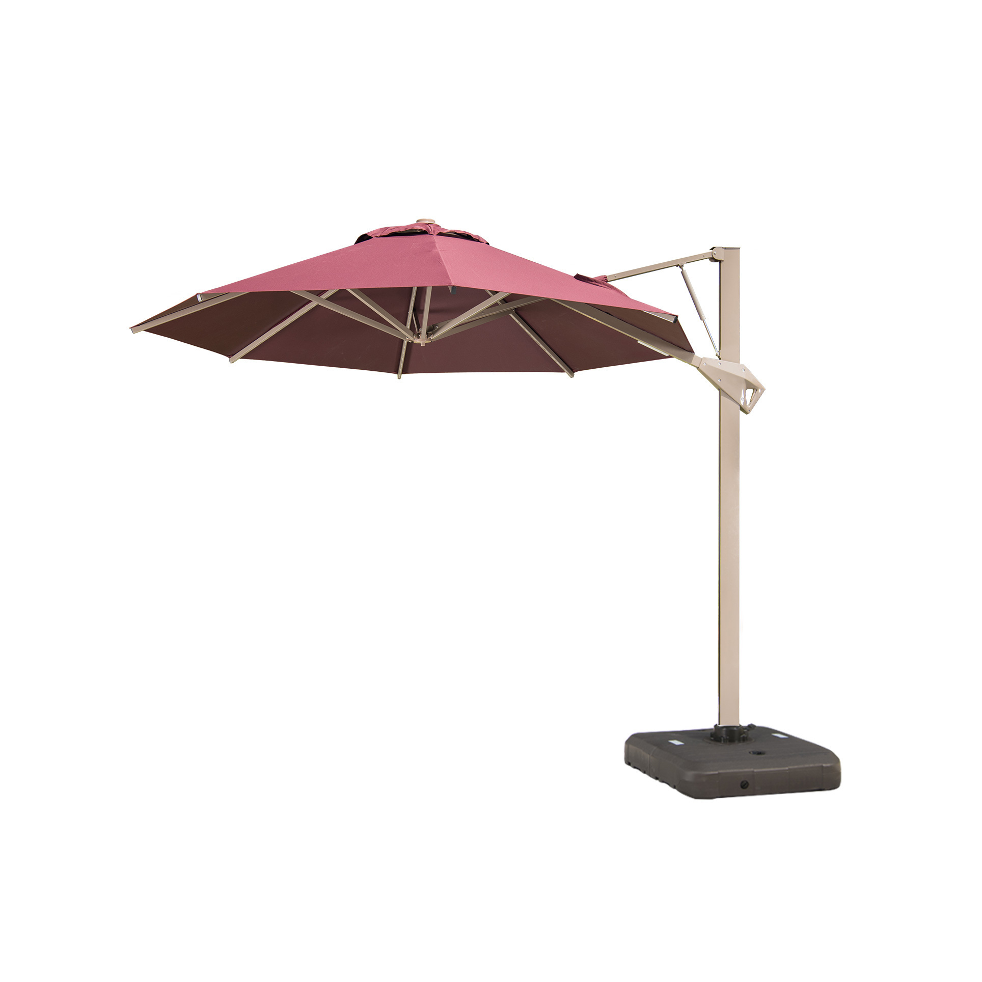 high quality outdoor umbrella aluminum big size patio umbrella bases backyard garden furniture  hydraulic parasol umbrellas