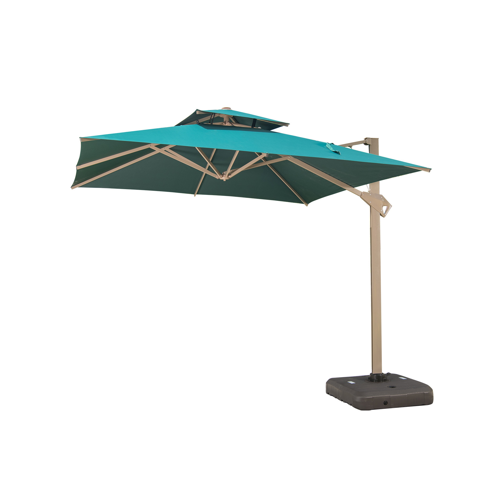 high quality outdoor umbrella aluminum big size patio umbrella bases backyard garden furniture  hydraulic parasol umbrellas