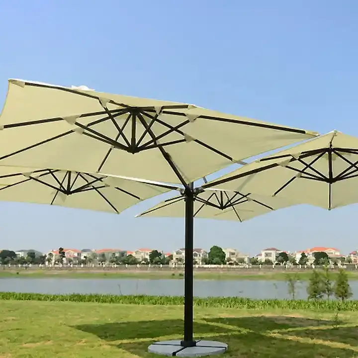 Outdoor Huge Sunshade 4 Top Tent Big Size Cantilever Patio Umbrella for Garden Event Leisure Hotel